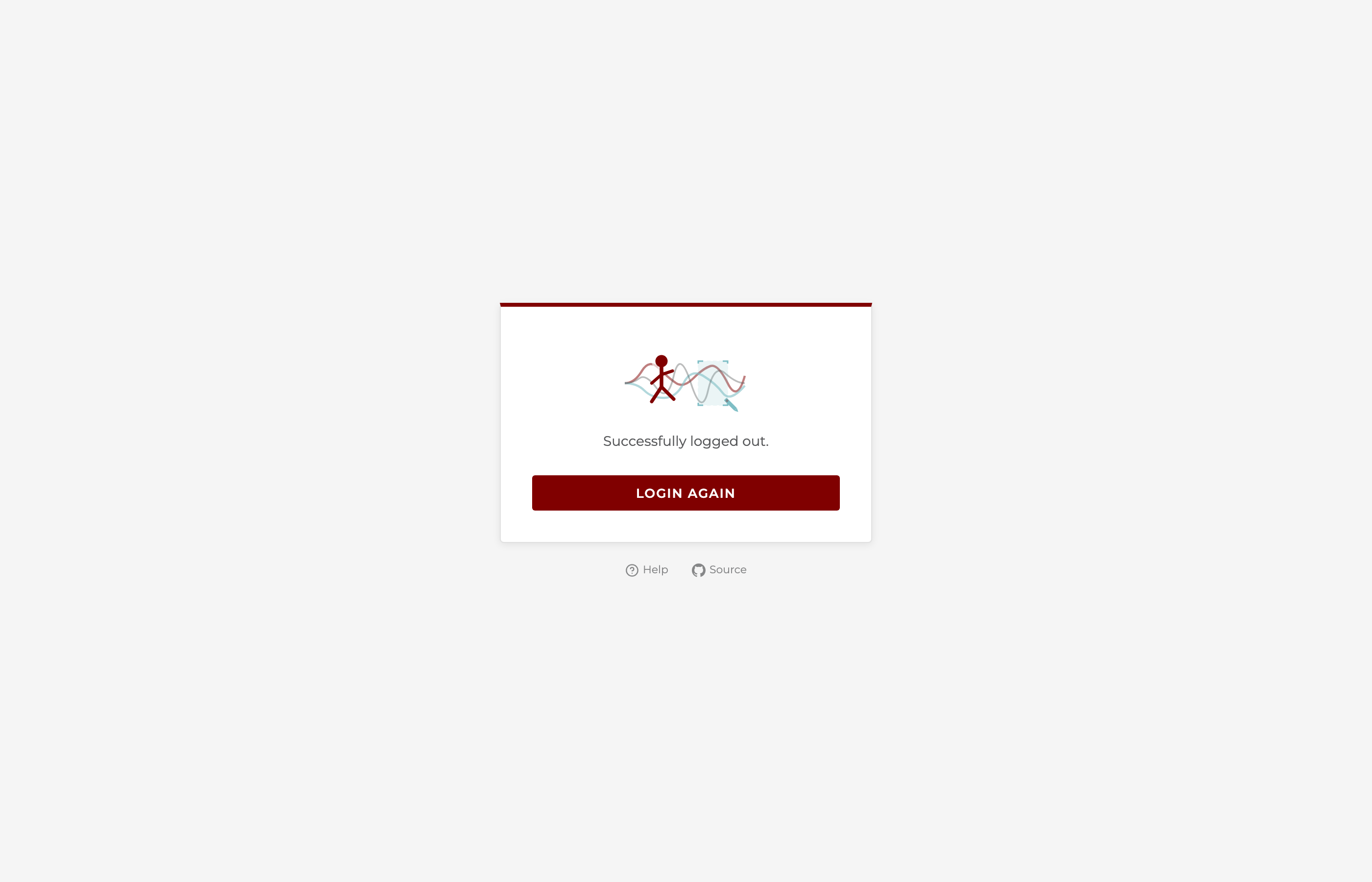 Logout page