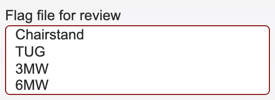 Review flags